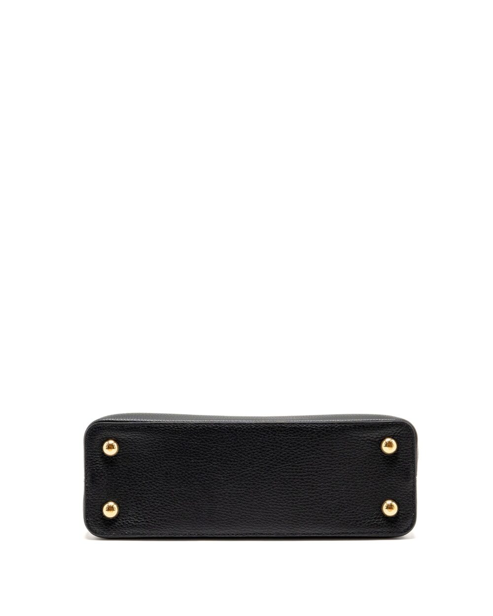 AAA Replica Louis Vuitton LV CAPUCINES MM TAURILLON LEATHER BLACK GHW