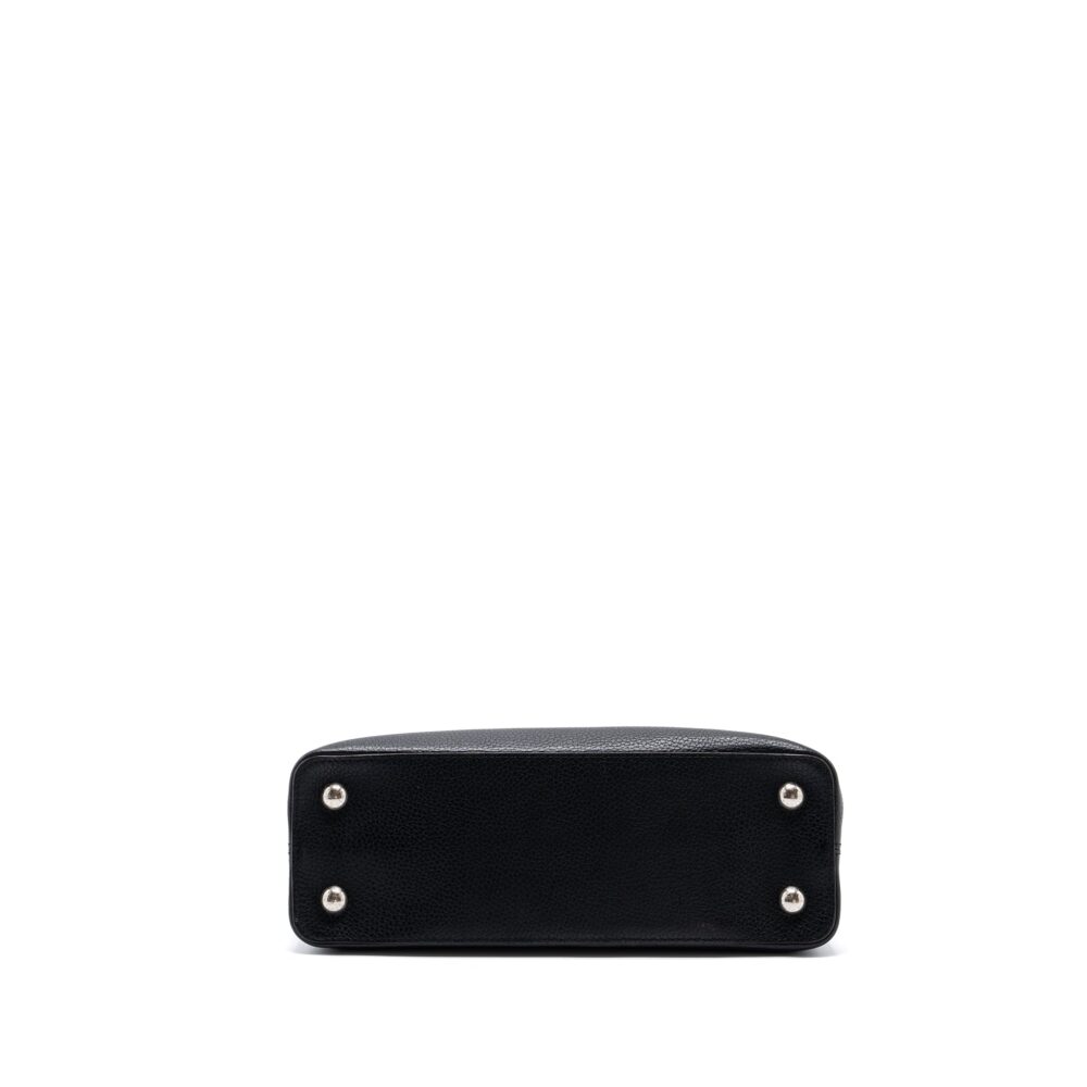 AAA Replica Louis Vuitton LV CAPUCINES PM CALFSKIN BLACK SHW