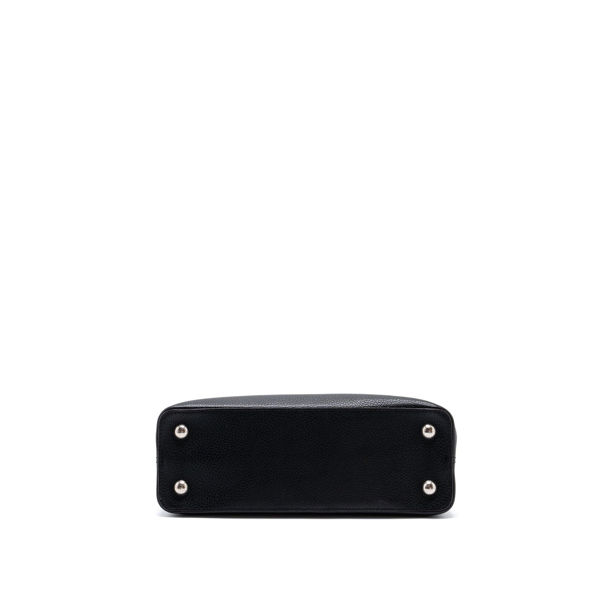 AAA Replica Louis Vuitton LV CAPUCINES PM CALFSKIN BLACK SHW