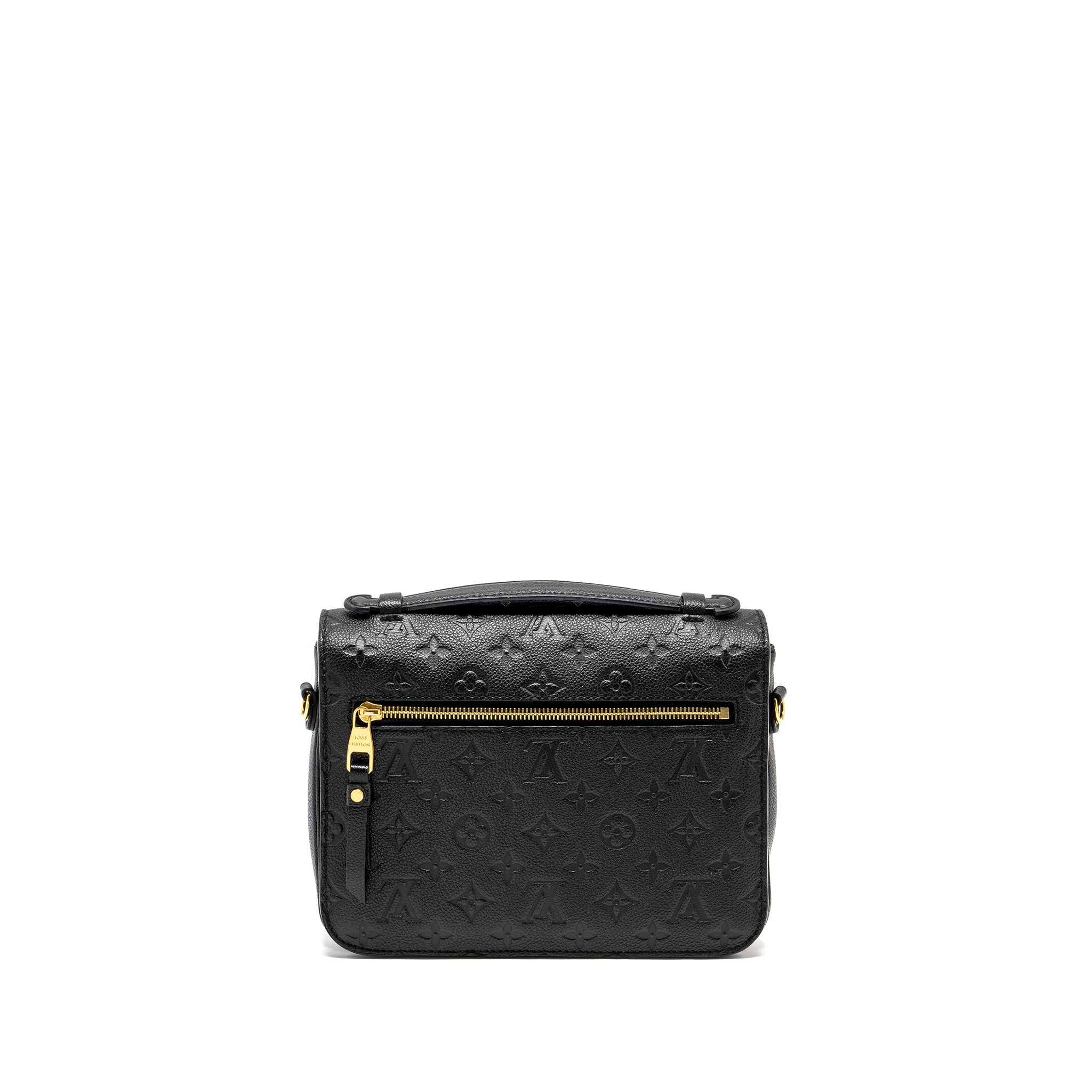 AAA Replica Louis Vuitton LV POCHETTE METIS MONOGRAM EMPREINTE BLACK GHW