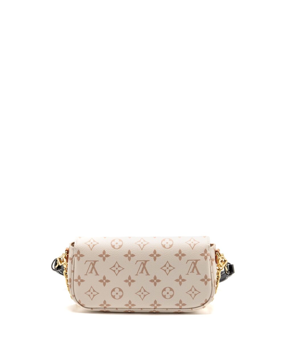 AAA Replica Louis Vuitton LV IVY WALLET ON CHAIN MONOGRAM CANVAS BEIGE/ CREAM GHW