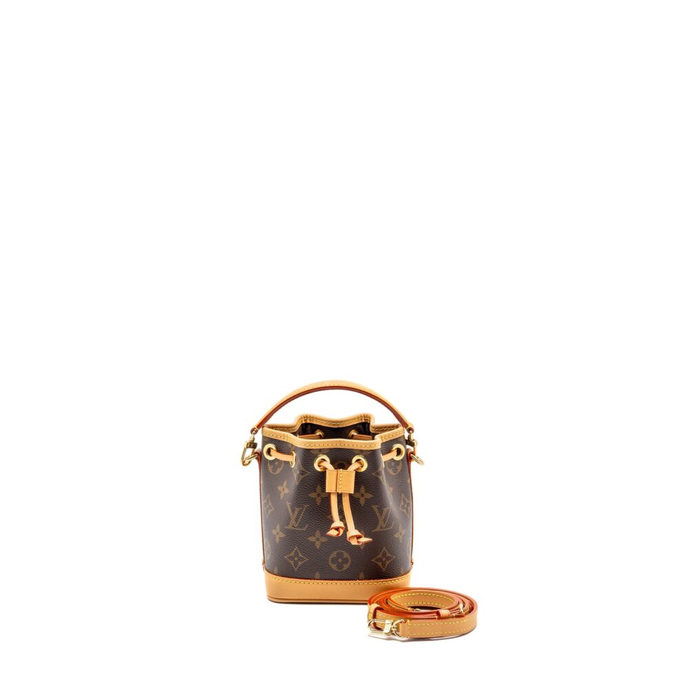 AAA Replica Louis Vuitton LV NANO NOE MONOGRAM CANVAS GHW