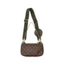 AAA Replica Louis Vuitton LV MULTI POCHETTE MONOGRAM CANVAS KHAKI STRAP GHW