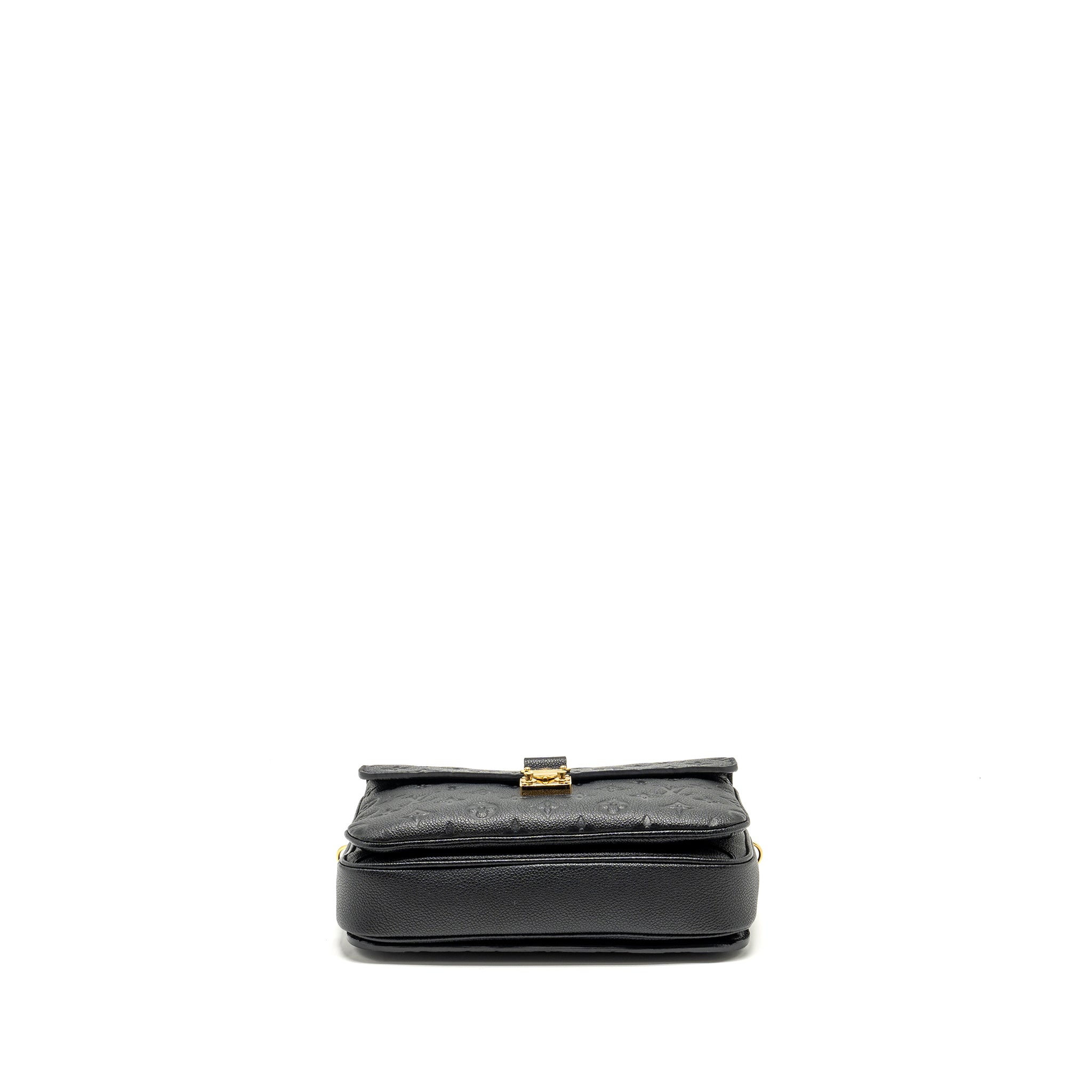 AAA Replica Louis Vuitton LV POCHETTE METIS MONOGRAM EMPREINTE BLACK GHW