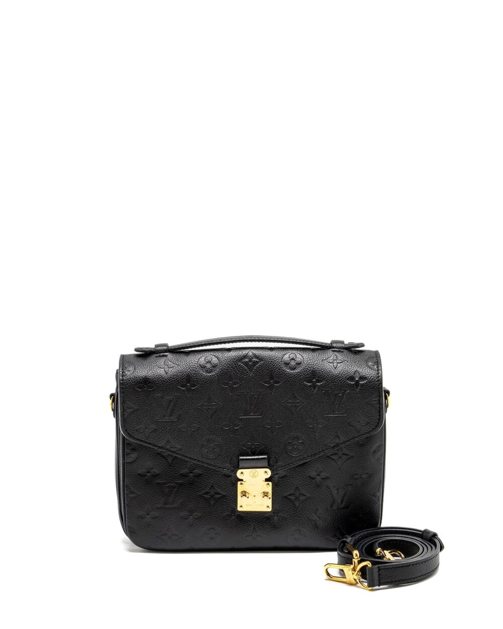 AAA Replica Louis Vuitton LV POCHETTE METIS MONOGRAM EMPREINTE BLACK GHW