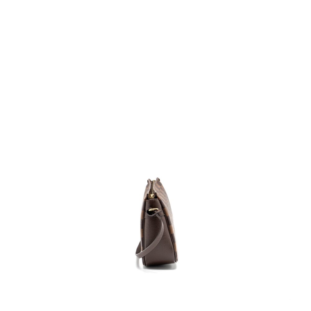 AAA Replica Louis Vuitton LV VINTAGE SQUARE SHOULDER BAG DAMIER EBENE GHW