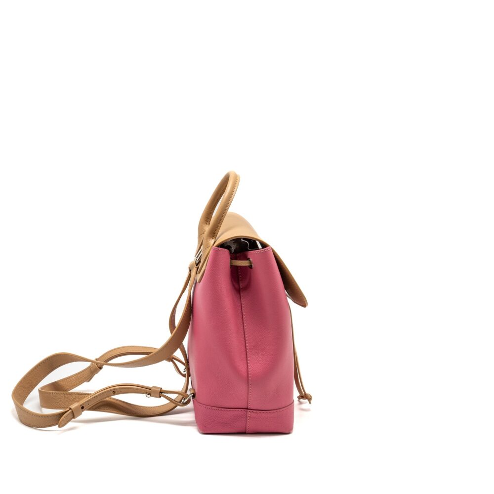 AAA Replica Louis Vuitton LV LOCKME BACKPACK CALFSKIN PINK/BEIGE SHW