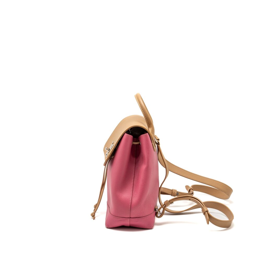 AAA Replica Louis Vuitton LV LOCKME BACKPACK CALFSKIN PINK/BEIGE SHW