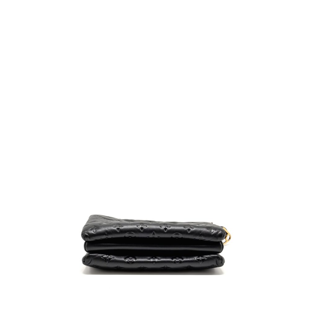 AAA Replica Louis Vuitton LV COUSSIN PM LAMBSKIN BLACK GHW