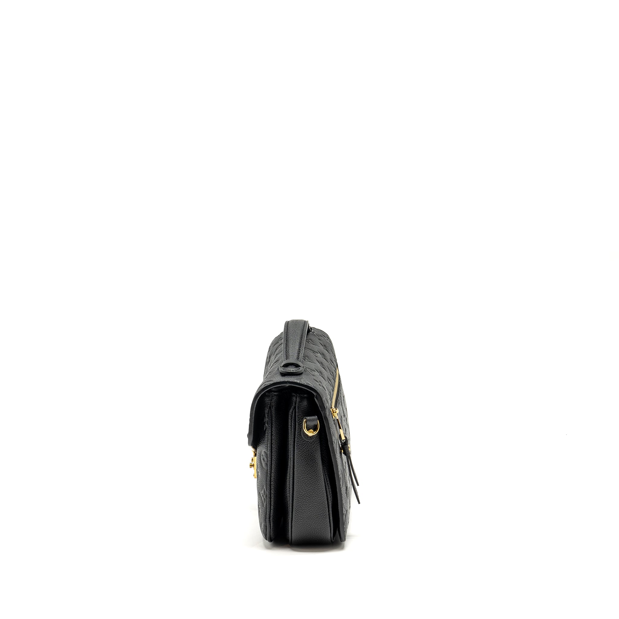 AAA Replica Louis Vuitton LV POCHETTE METIS MONOGRAM EMPREINTE BLACK GHW
