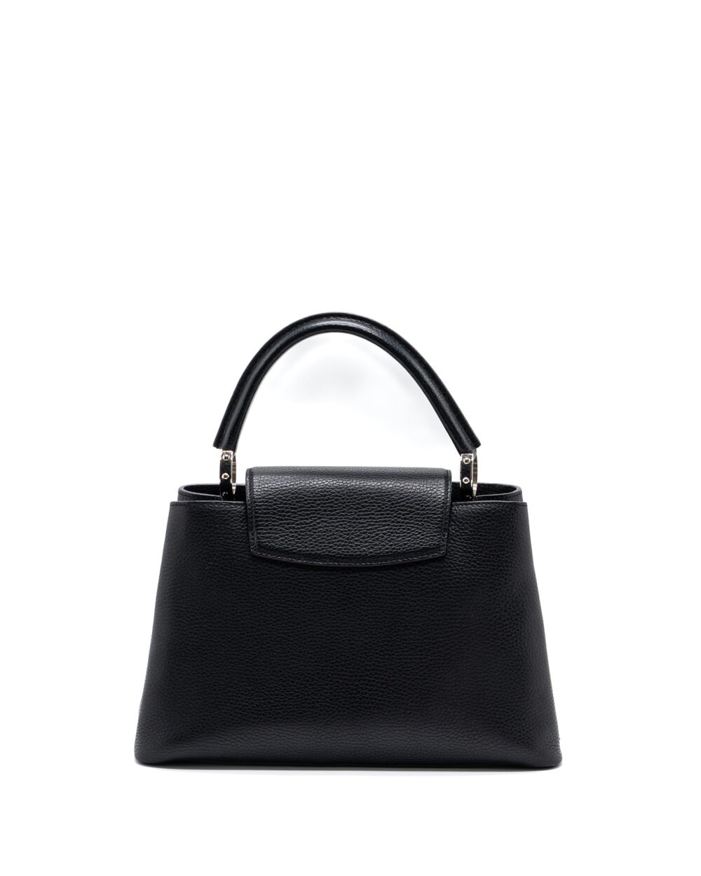 AAA Replica Louis Vuitton LV CAPUCINES PM CALFSKIN BLACK SHW