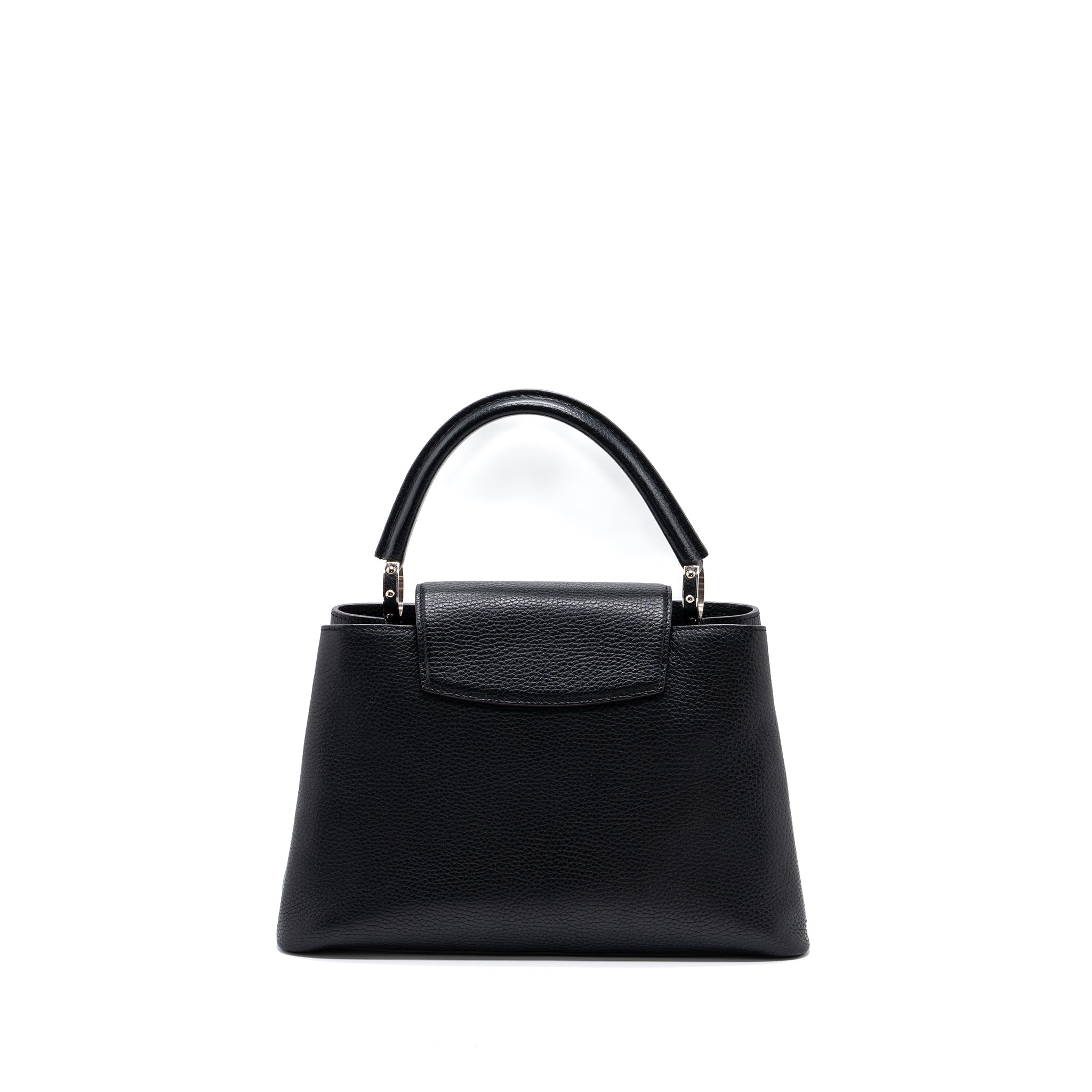 AAA Replica Louis Vuitton LV CAPUCINES PM CALFSKIN BLACK SHW
