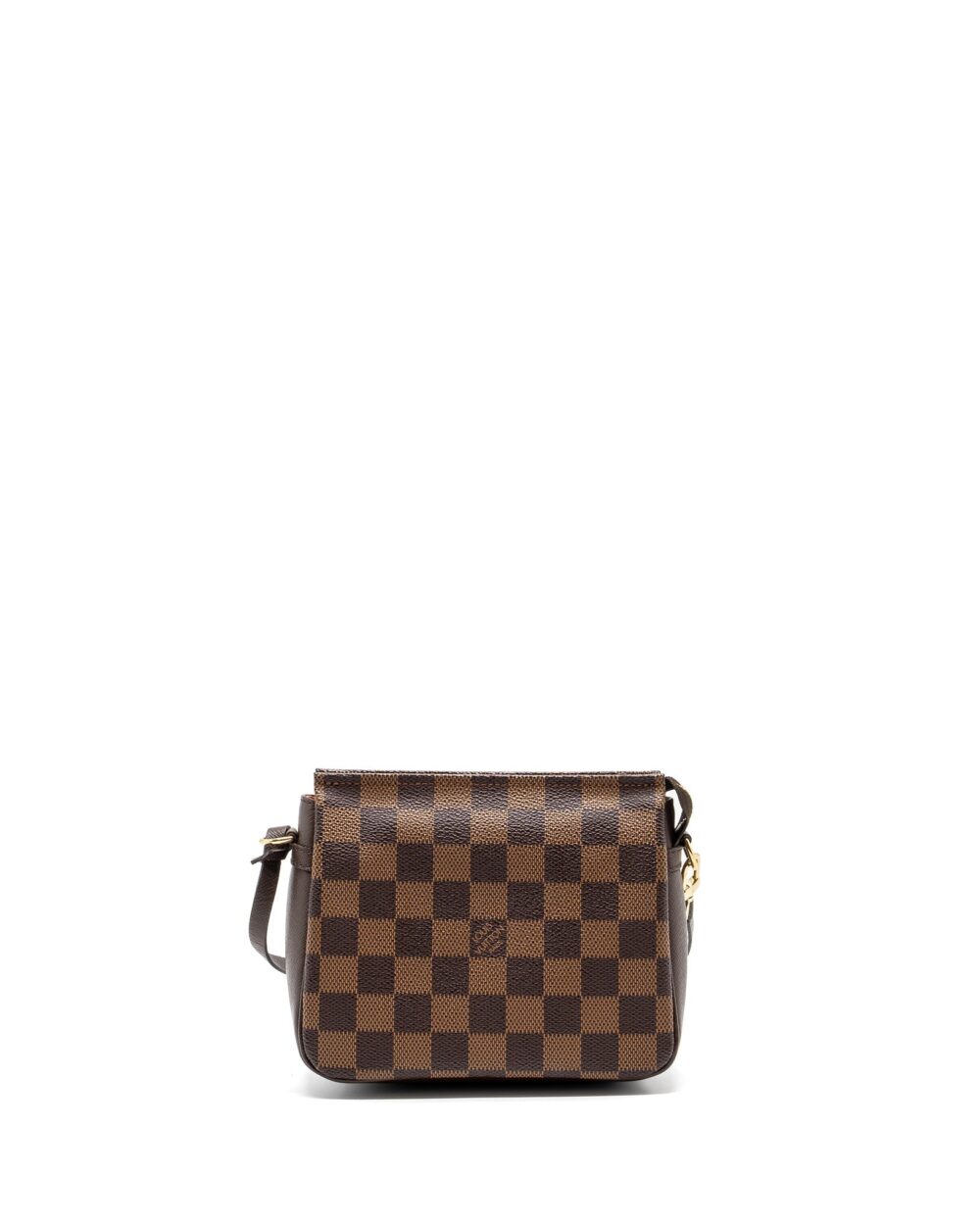 AAA Replica Louis Vuitton LV VINTAGE SQUARE SHOULDER BAG DAMIER EBENE GHW