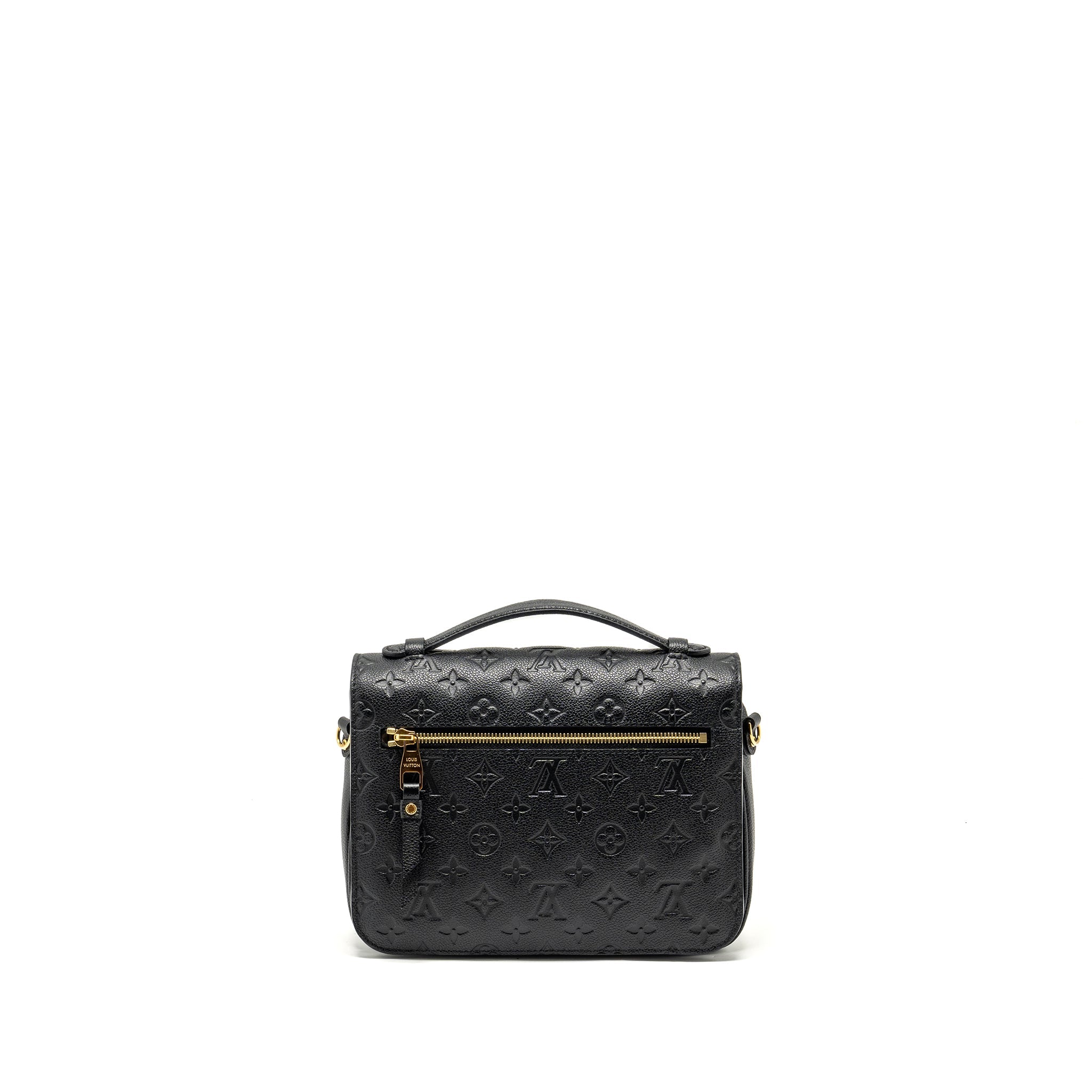 AAA Replica Louis Vuitton LV POCHETTE METIS MONOGRAM EMPREINTE BLACK GHW