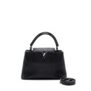 AAA Replica Louis Vuitton LV CAPUCINES PM CALFSKIN BLACK SHW