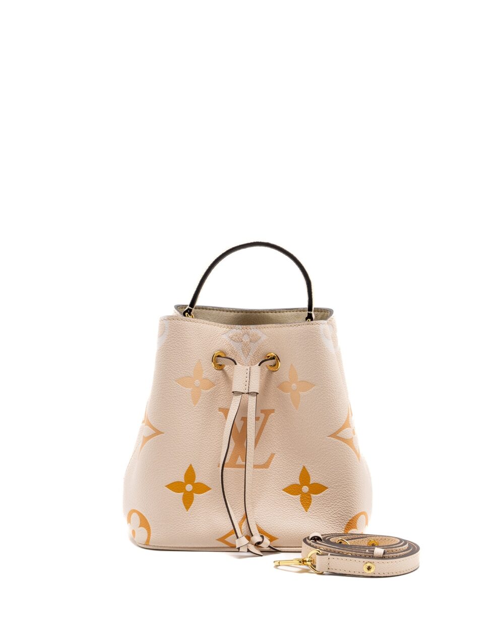 AAA Replica Louis Vuitton LV NEONOE BB EMPREINTE CREAM/ MULTICOLOUR GHW