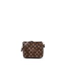 AAA Replica Louis Vuitton LV VINTAGE SQUARE SHOULDER BAG DAMIER EBENE GHW
