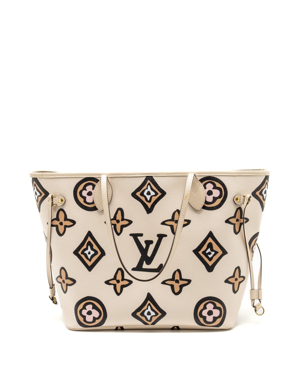 AAA Replica Louis Vuitton LV NEVERFULL MM WILD AT HEART EMPREINTE CREAM GHW