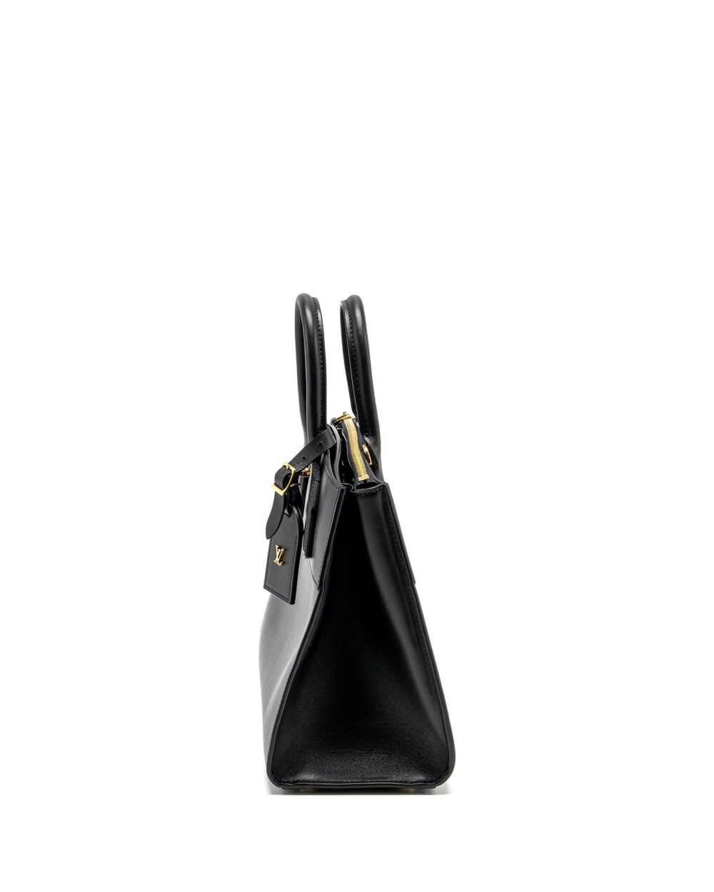 AAA Replica Louis Vuitton LV CITY STEAMER PM GRAINED CALFSKIN BLACK GHW