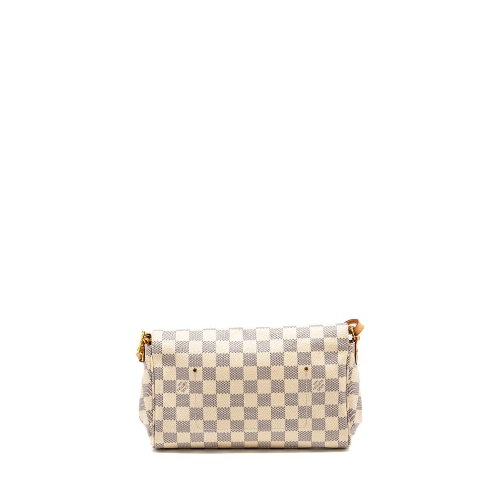 AAA Replica Louis Vuitton LV FAVORITE MM DAMIER AZUR CANVAS GHW
