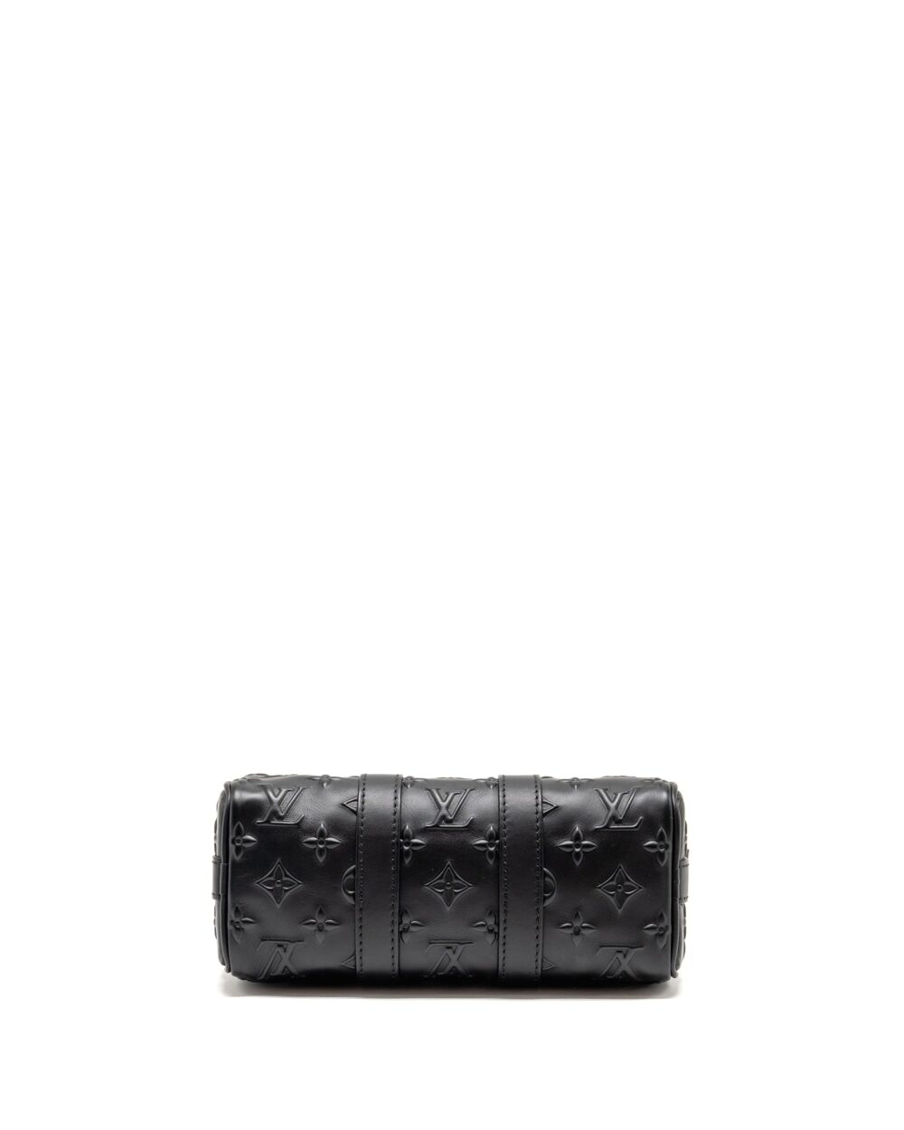 AAA Replica Louis Vuitton LV KEEPALL XS MONOGRAM SEAL COWHIDE LEATHER SO BLACK