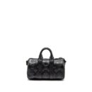 AAA Replica Louis Vuitton LV KEEPALL XS MONOGRAM SEAL COWHIDE LEATHER SO BLACK