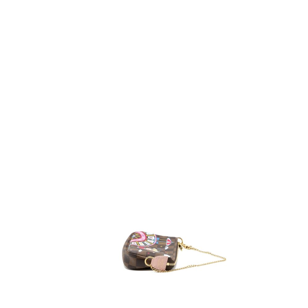 AAA Replica Louis Vuitton LV MINI POCHETTE ACCESSORIES CHRISTMAS LIMITED EDITION MULTICOLOR GHW
