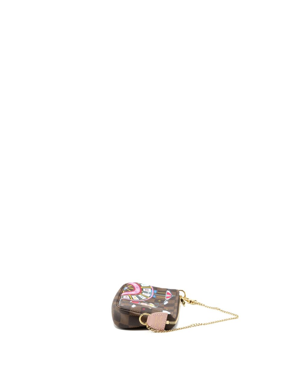 AAA Replica Louis Vuitton LV MINI POCHETTE ACCESSORIES CHRISTMAS LIMITED EDITION MULTICOLOR GHW