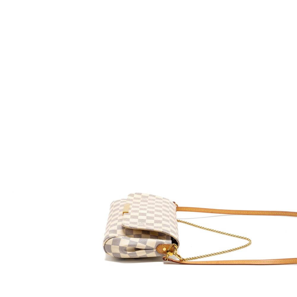 AAA Replica Louis Vuitton LV FAVORITE MM DAMIER AZUR CANVAS GHW