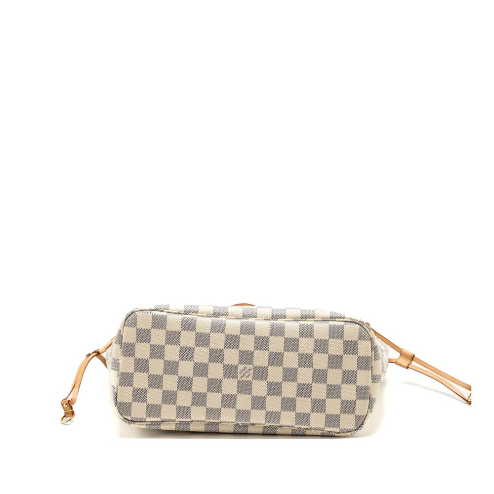 AAA Replica Louis Vuitton LV NEVERFULL PM DAMIER AZUR GHW