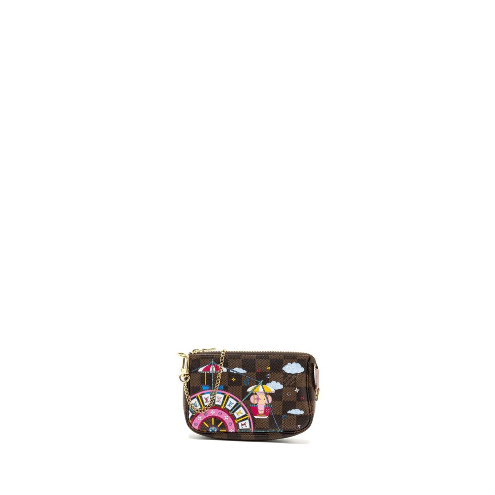AAA Replica Louis Vuitton LV MINI POCHETTE ACCESSORIES CHRISTMAS LIMITED EDITION MULTICOLOR GHW