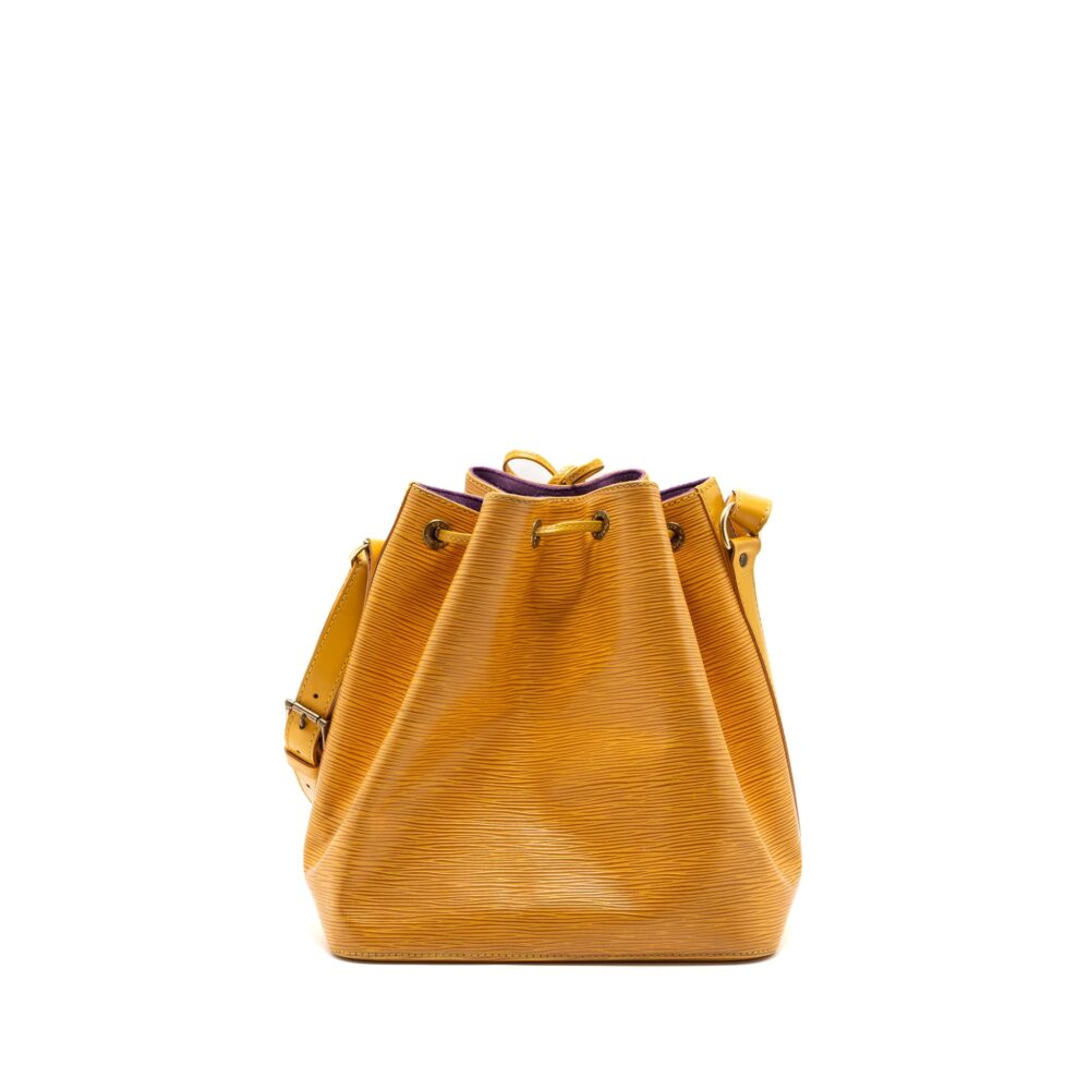 AAA Replica Louis Vuitton LV VINTAGE PETIT NOE EPI YELLOW GHW