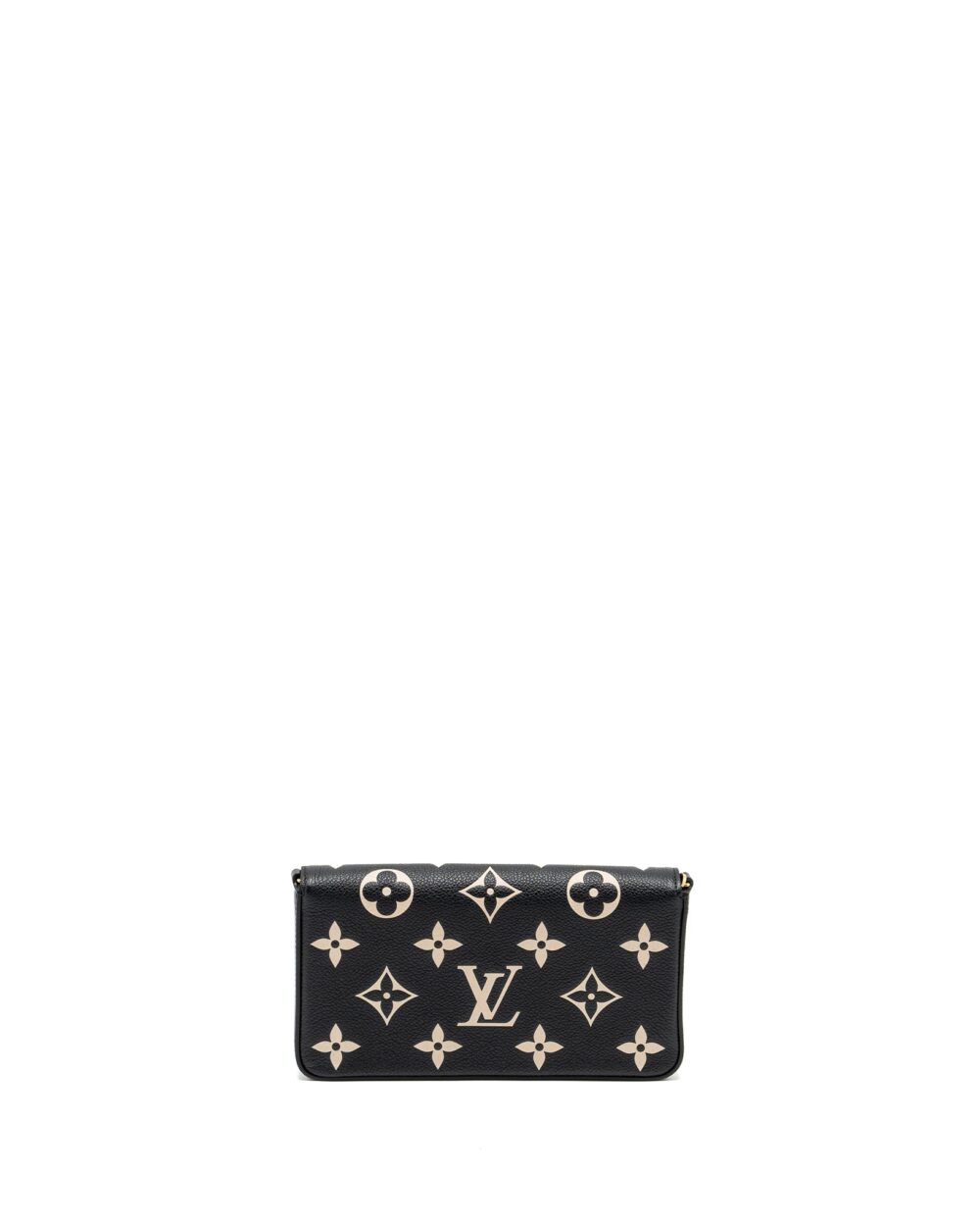 AAA Replica Louis Vuitton LV FELICIE POCHETTE MONOGRAM EMPREINTE LEATHER BLACK/BEIGE GHW