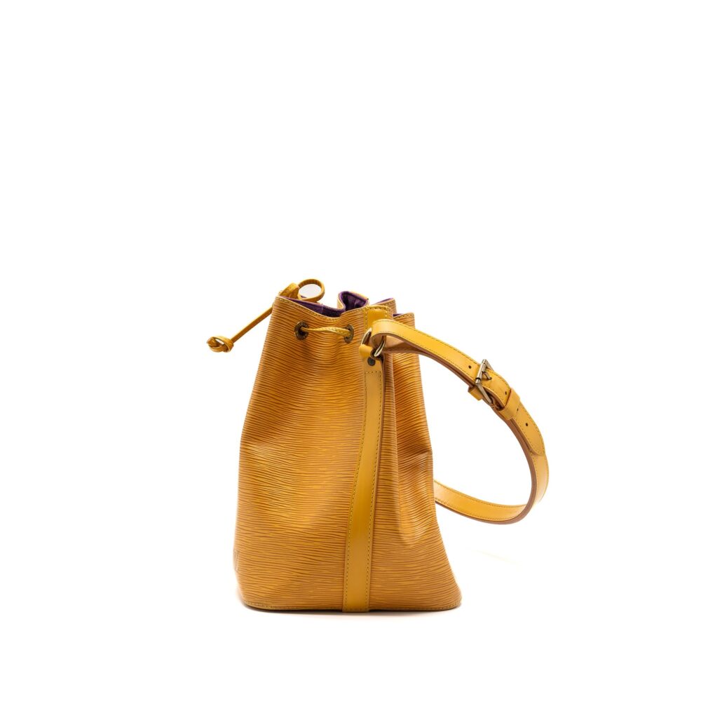 AAA Replica Louis Vuitton LV VINTAGE PETIT NOE EPI YELLOW GHW