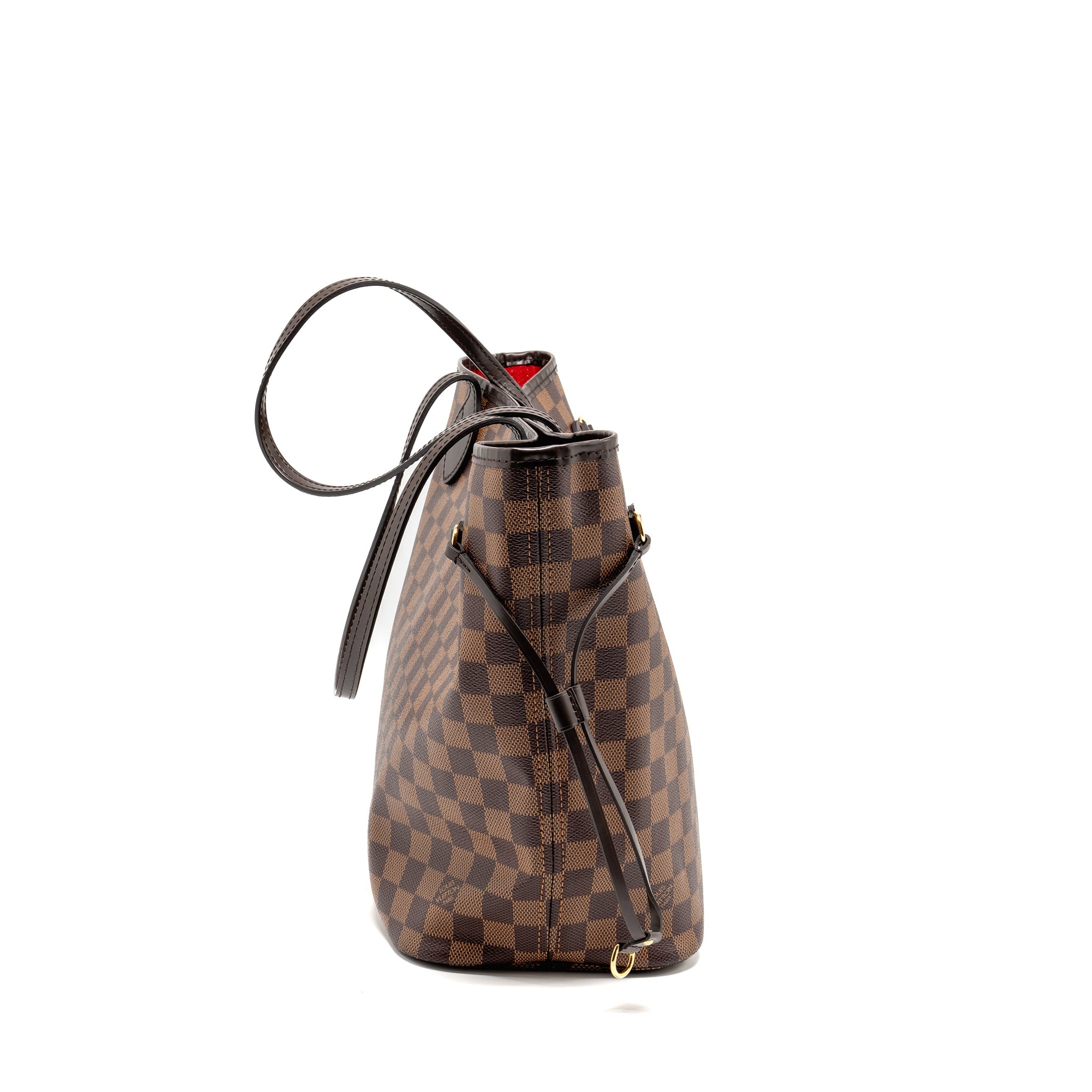 AAA Replica Louis Vuitton LV NEVERFULL MM DAMIER EBENE CANVAS GHW