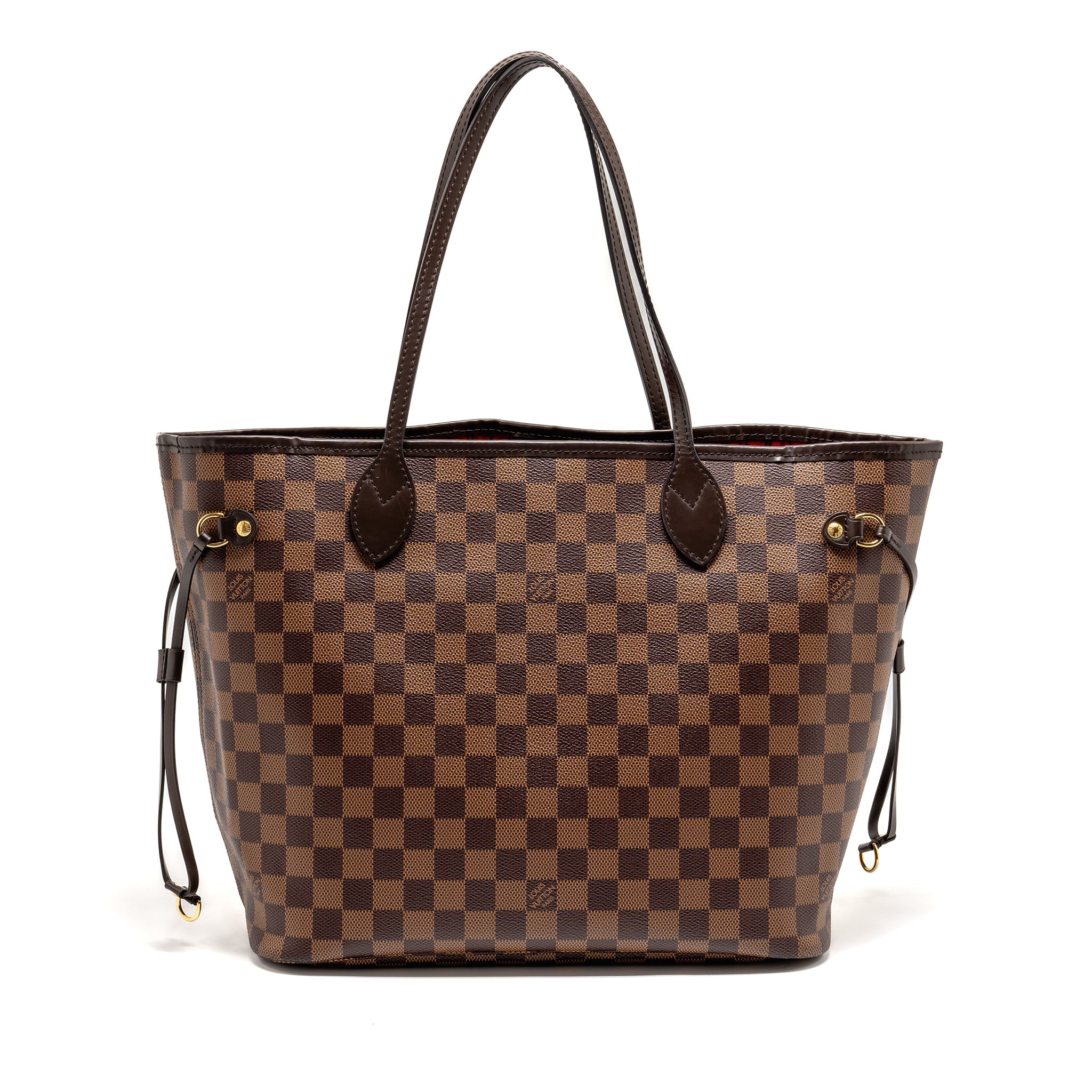 AAA Replica Louis Vuitton LV NEVERFULL MM DAMIER EBENE CANVAS GHW