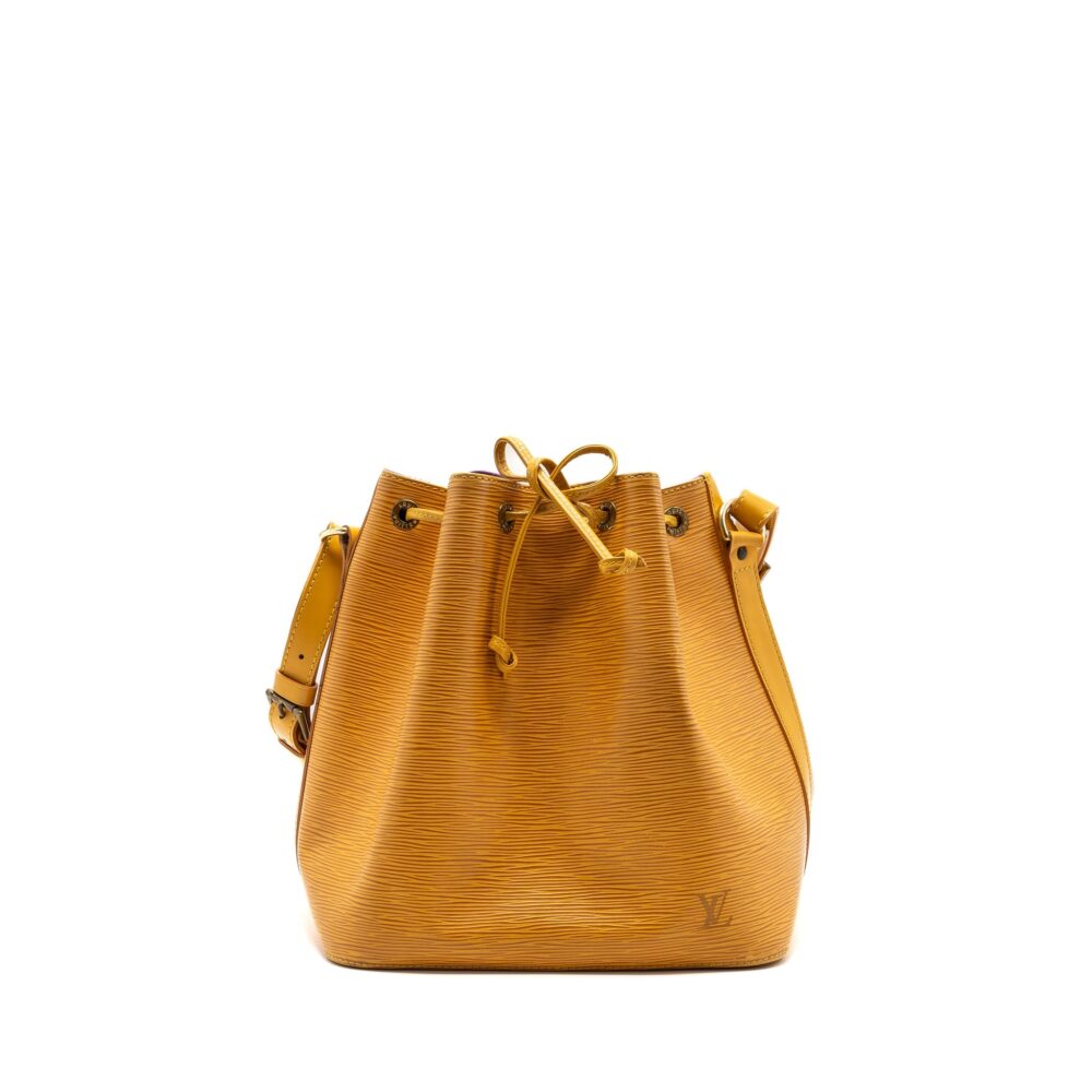 AAA Replica Louis Vuitton LV VINTAGE PETIT NOE EPI YELLOW GHW