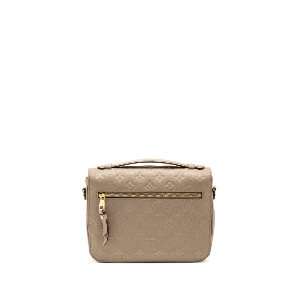 AAA Replica Louis Vuitton LV POCHETTE METIS MONOGRAM EMPREINTE TOURTERELLE GHW