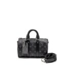 AAA Replica Louis Vuitton LV KEEPALL BANDOULIERE 25 MONOGRAM ECLIPSE SHW