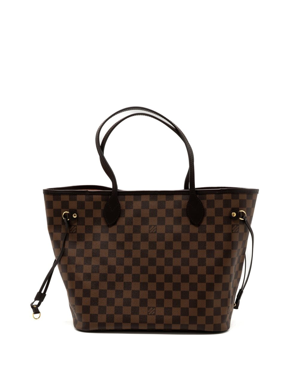AAA Replica Louis Vuitton LV NEVERFULL MM MONOGRAM DAMIER EBENE CANVAS / ROSE BALLERINA GHW