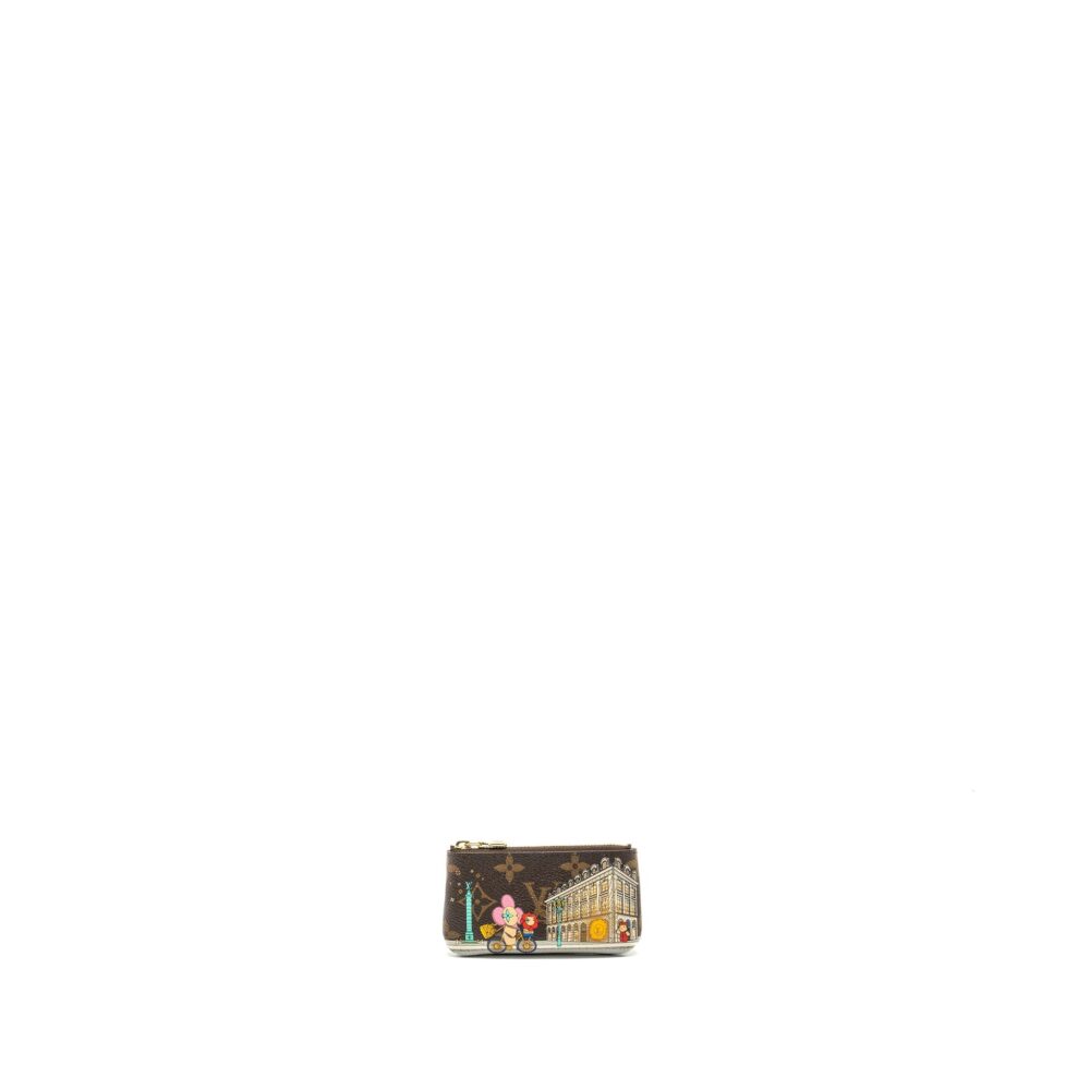 AAA Replica Louis Vuitton LV VIVIENEE HOLIDAY LIMITED PRINT KEY POUCH MONOGRAM CANVAS GHW