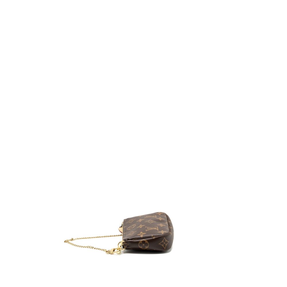 AAA Replica Louis Vuitton LV MINI POCHETTE ACCESSORIES MONOGRAM CANVAS GHW