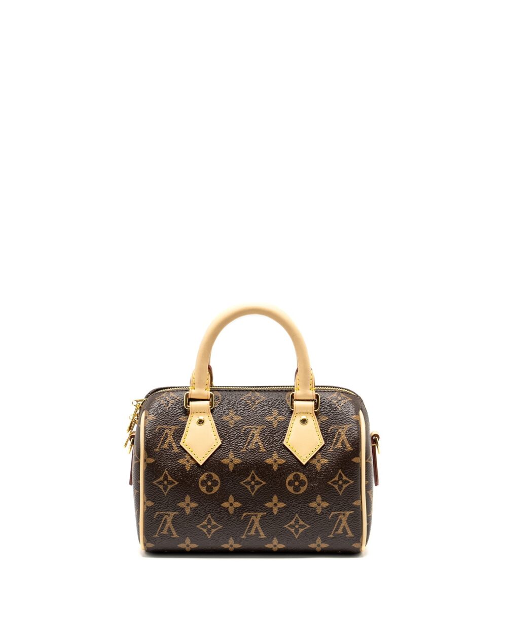 AAA Replica Louis Vuitton LV SPEEDY BANDOULIERE 20 MONOGRAM CANVAS BLACK STRAP GHW