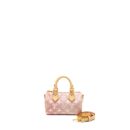 AAA Replica Louis Vuitton LV NANO SPEEDY MONOGRAM JACQUARD DENIM ROSE GHW