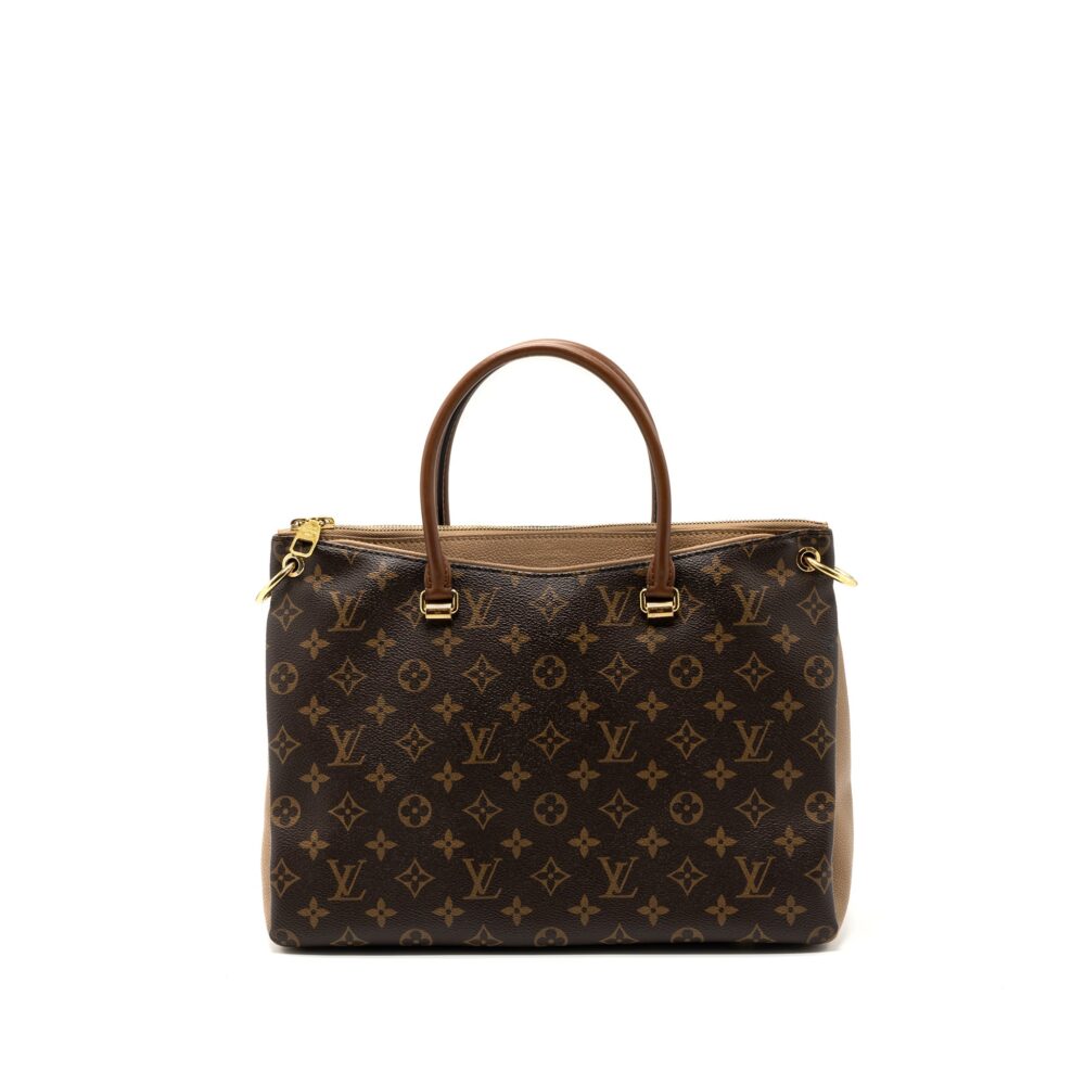 AAA Replica Louis Vuitton LV PALLAS MONOGRAM CANVAS SESAME GHW