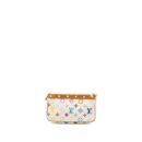AAA Replica Louis Vuitton LV TAKASHI MURAKAMI POCHETTE ACCESSORIES MONOGRAM WHITE/MULTICOLOUR GHW