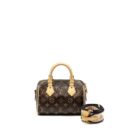 AAA Replica Louis Vuitton LV SPEEDY BANDOULIERE 20 MONOGRAM CANVAS BLACK STRAP GHW