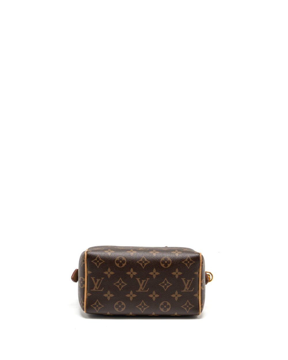 AAA Replica Louis Vuitton LV SPEEDY 20 BANDOULIERE MONOGRAM CANVAS BLACK STRAP GHW