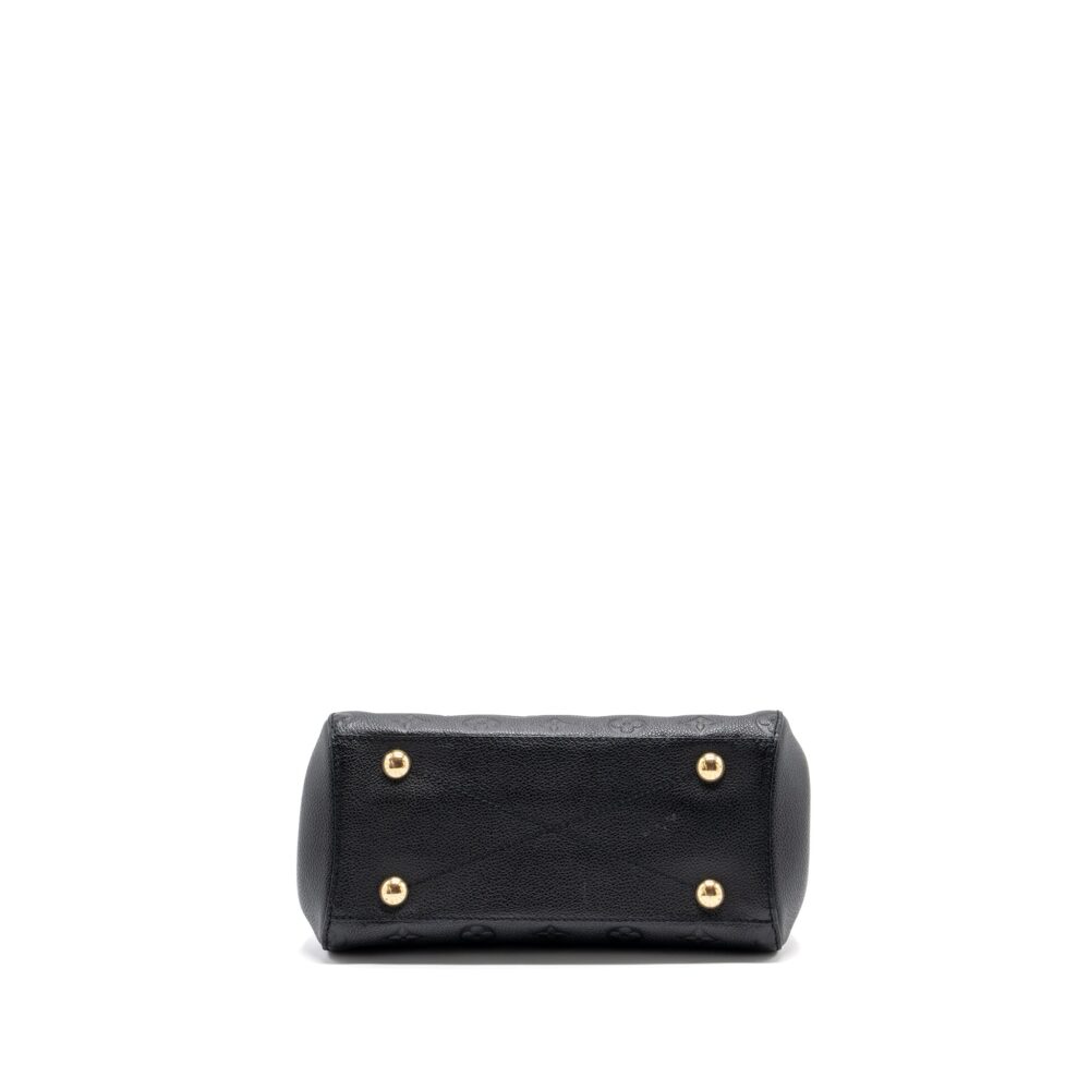 AAA Replica Louis Vuitton LV MONTAIGNE BB MONOGRAM EMPREINTE BLACK GHW