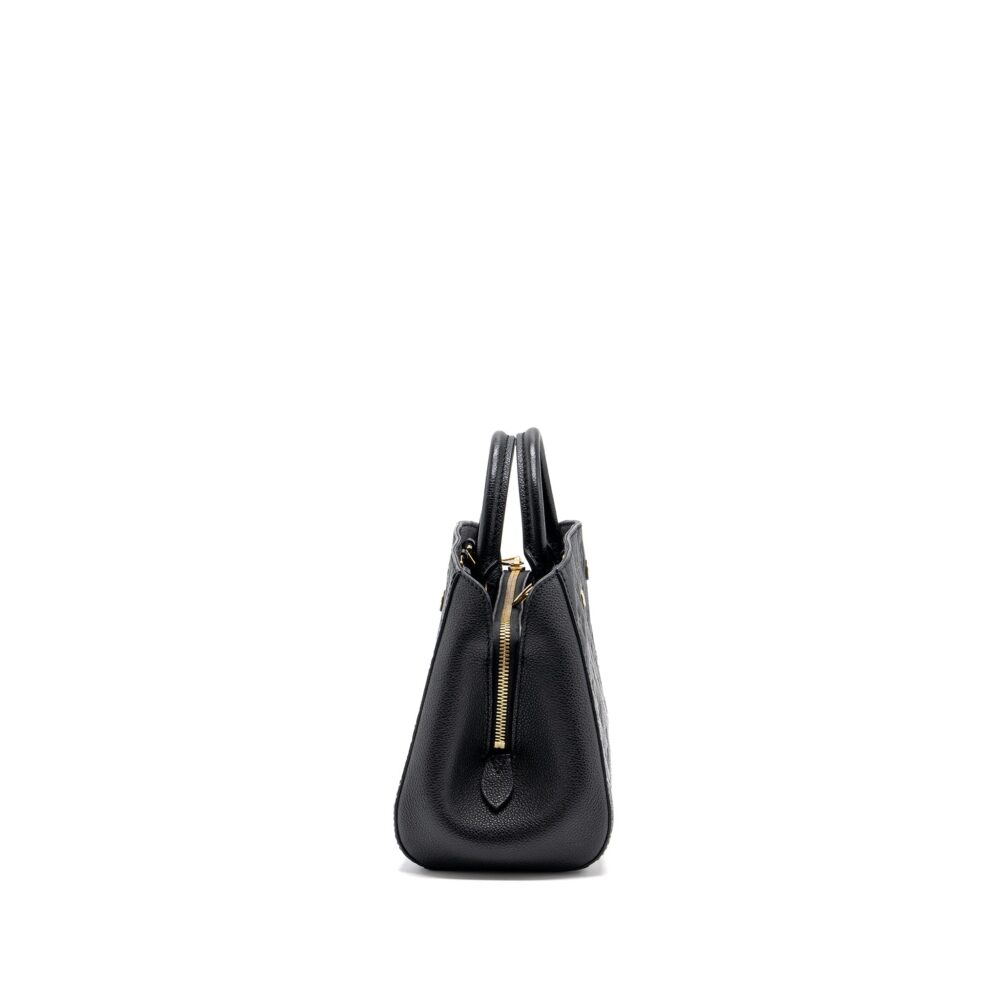 AAA Replica Louis Vuitton LV MONTAIGNE BB MONOGRAM EMPREINTE BLACK GHW